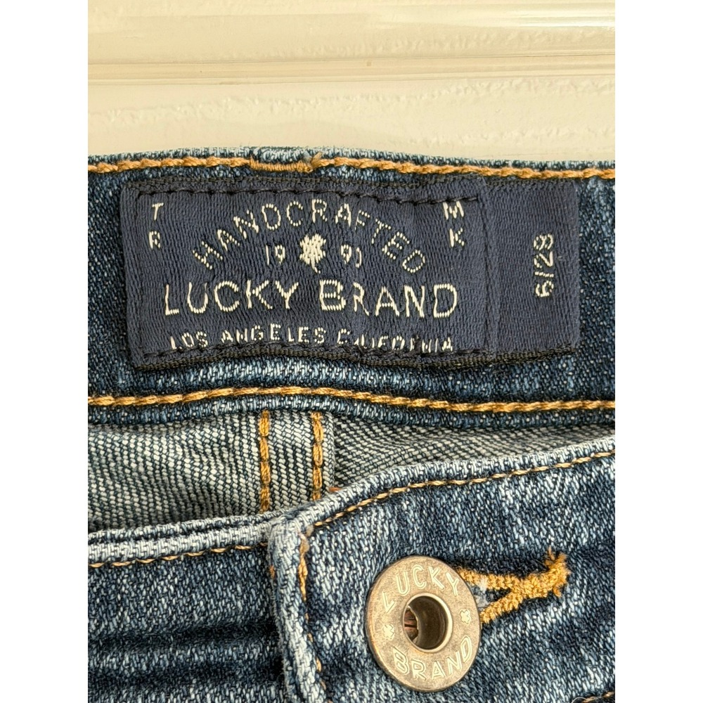 Lucky Brand Sweet Straight Jeans Womens 6/28 Blue Denim Medium Wash 7WP1429 - Picture 3 of 14